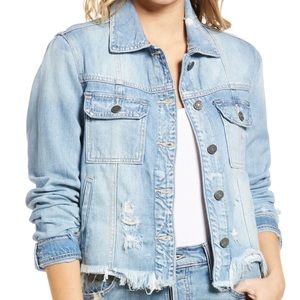 Frayed Hem Denim Jacket
HIDDEN JEANS
